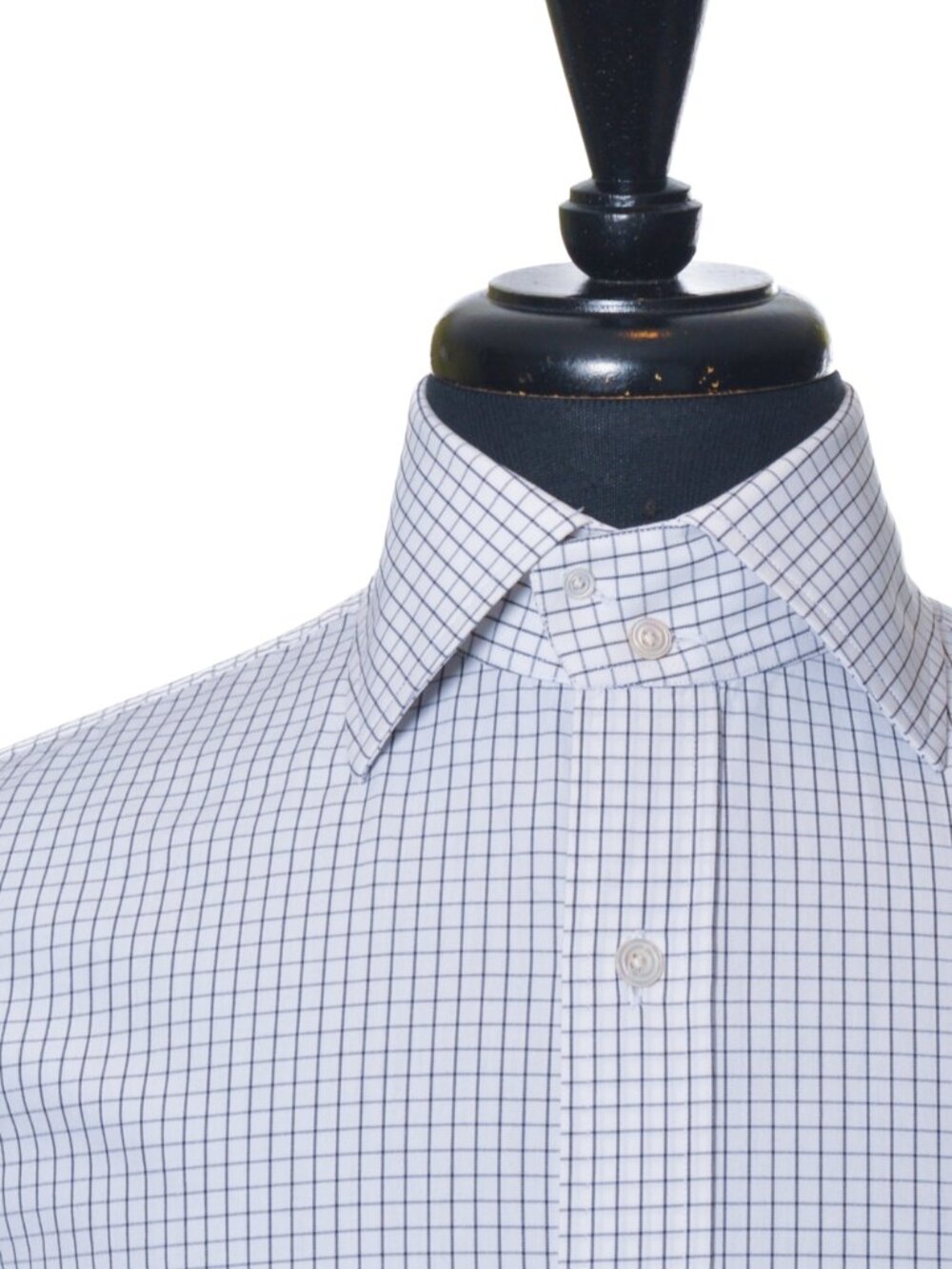 Tom Ford Black on White Graph Check Shirt 16 36583